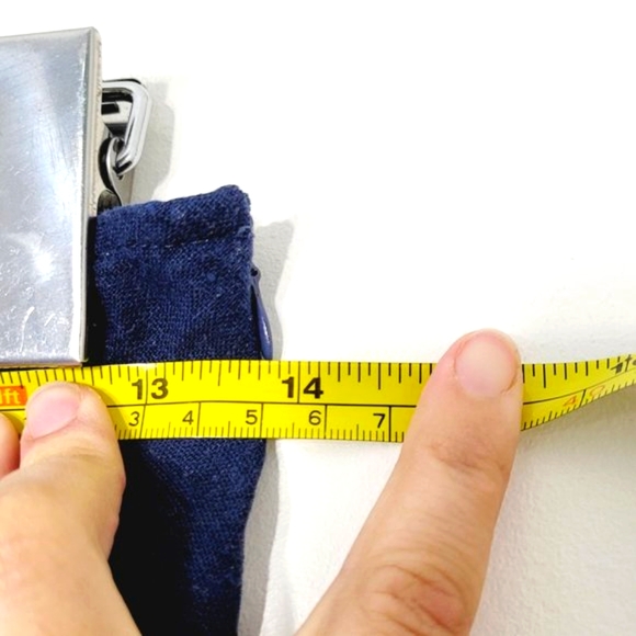 Julie Mitchell Fit Flare Maxi Skirt Blue Tropical Floral Linen Blend Lighweight - Picture 9 of 10